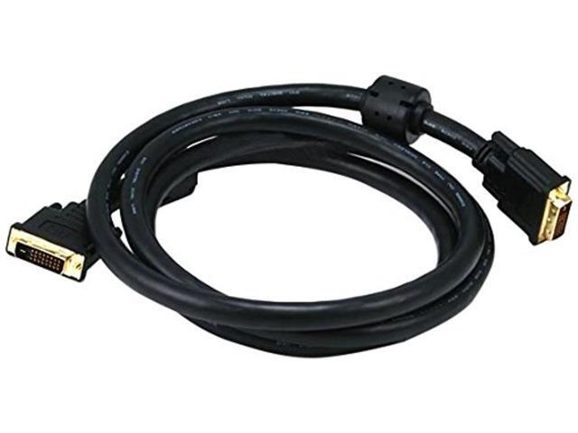 Monoprice DVI-D Video Cable - 6 Feet - Black 24AWG CL2 Dual Link 9.9 Gbps
