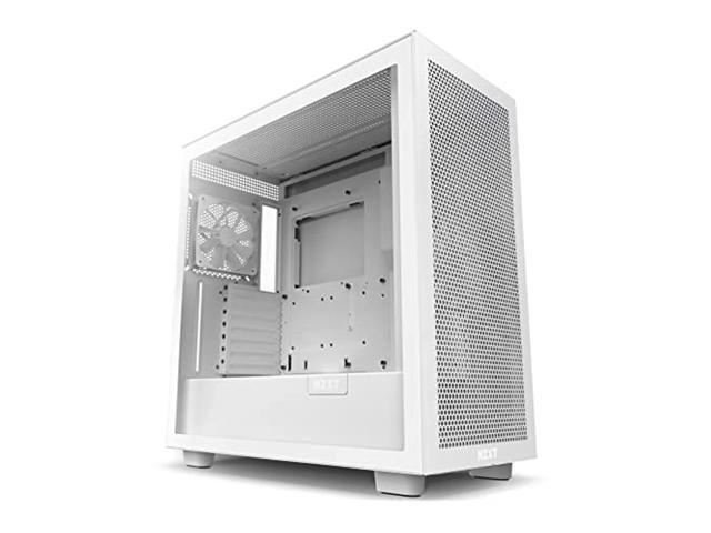 NZXT H7 Flow White - Mid-Tower Airflow PC Gaming Case - Tempered Glass - Enhanced Cable Management