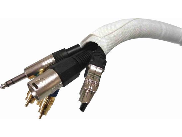 1/2' SNAKESKIN Wire & Cable Cover - white - 25 feet