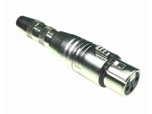 American Recorder Technologies XLR Female to 1/4' Female Stereo Adapter Nickel