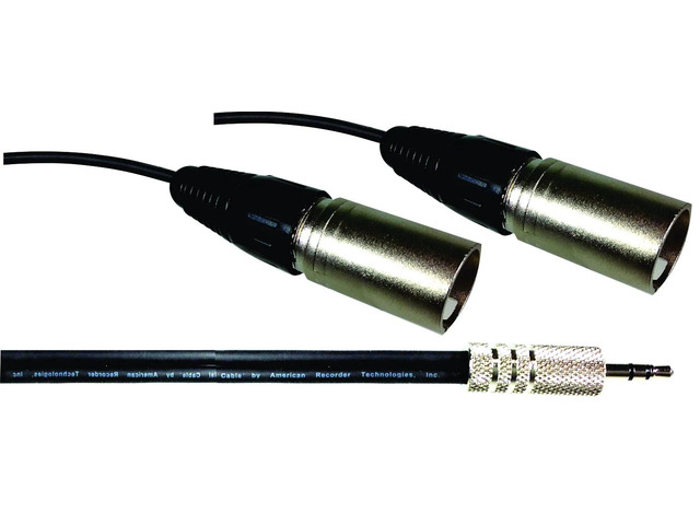 PRO Series 3.5mm to Dual XLR Male
