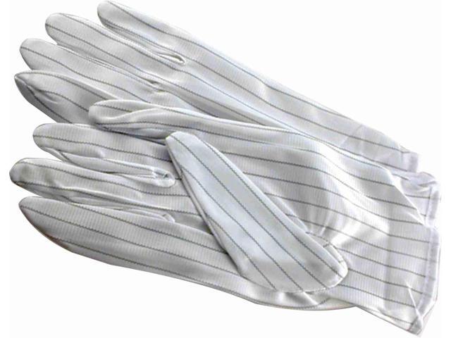 POWERCLEAN - White Cleanroom ESD Anti-Static, Lint Free Gloves