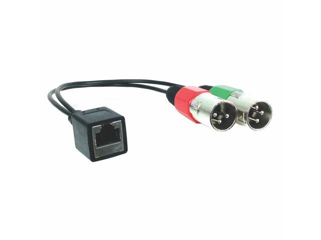 RJ45 (female) to Dual XLR (male) Adapter Cable for AXIA