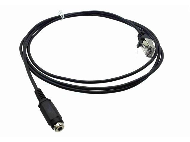 RJ45 (male) to Single 3.5mm (female) Cable for AXIA - 6 feet