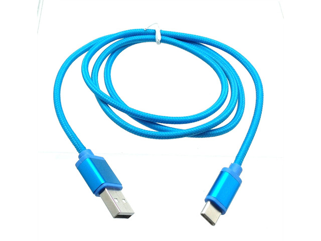 AMERICAN RECORDER USB-A to USB-C Nylon Braided Cable - 3 feet
