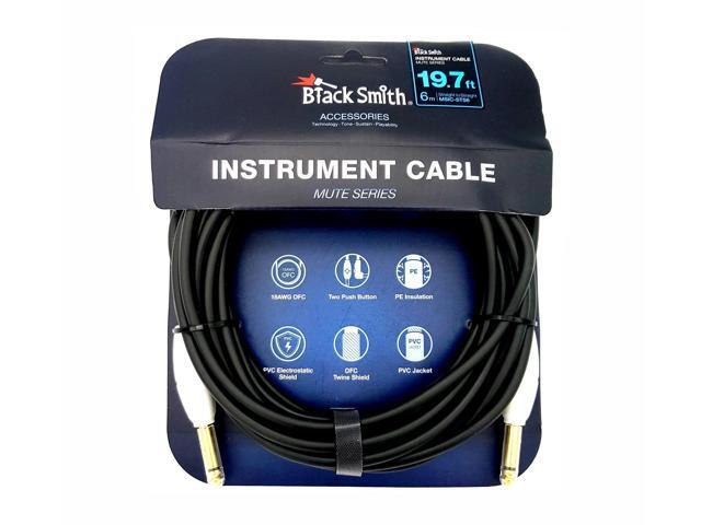 BLACKSMITH - Guitar Cable with Mute Button, straight to straight