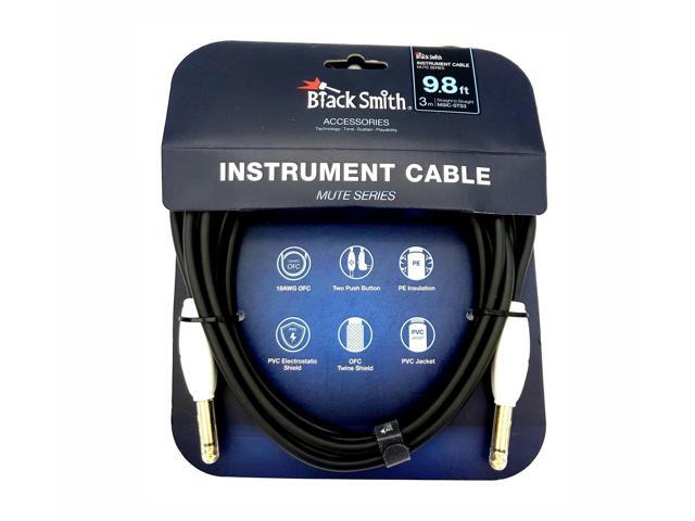 BLACKSMITH - Guitar Cable with Mute Button, straight to straight