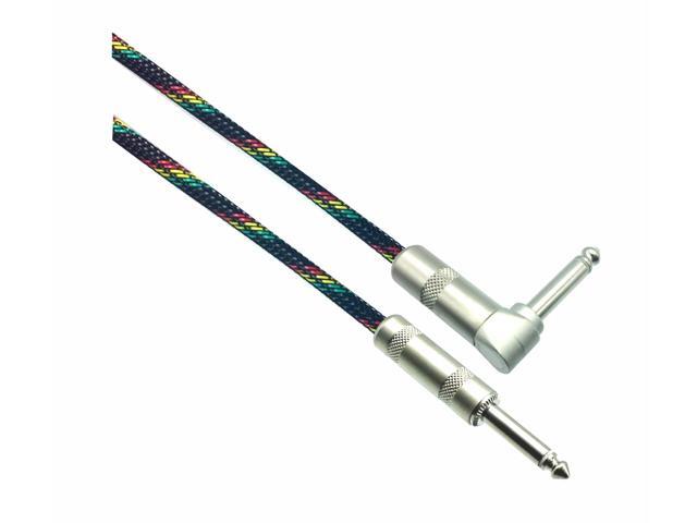 REGGAE Designer Series Guitar Cables - 1/4' Straight to Right Angle