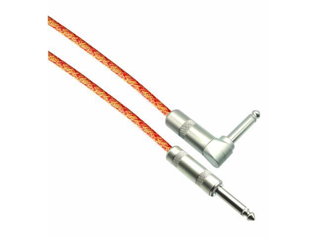 FIRE Designer Series Guitar Cables - 1/4' Straight to Right Angle