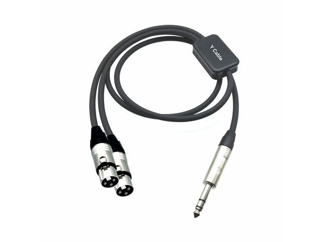 PRO Series Y Cable - Balanced 1/4' TRS Male to Dual XLR Female