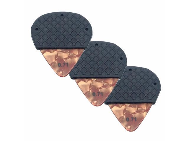 K-GRIP Celluloid Guitar Pick with Removable Dynamic Knurl Rubber Grip