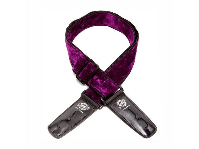 Lock-It Guitar Straps - 2' Wide Plush Crush Velvet