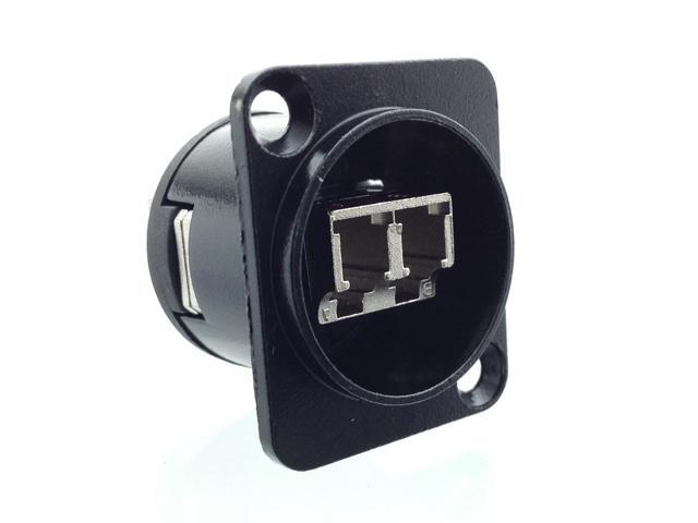 AMERICAN RECORDER Pass Through LC Fiber Optic Female D Type Chassis Panel Mount