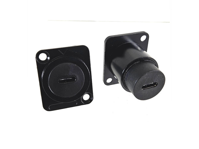 AMERICAN RECORDER Pass Through USB C D-Type Chassis Panel Mount