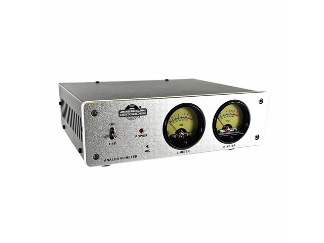 Dual Line Level Stereo Analog VU Meters
