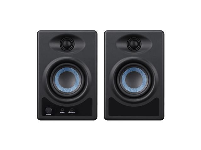 American Recorder Active 50 watt Bi-Amped Powered Monitor Speaker System with Wireless Bluetooth, pair