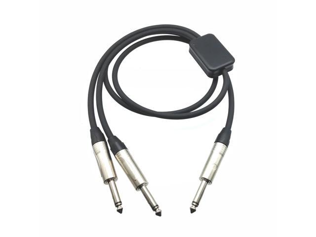 PRO Series Y Cable - 1/4' TS Male to Dual 1/4' TS Male