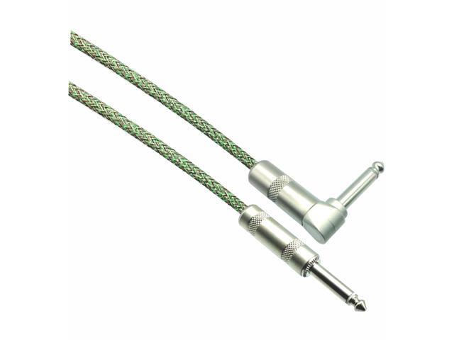 AMERICAN RECORDER JUNGLE Designer Series Guitar Cables - 1/4' Straight to Right Angle