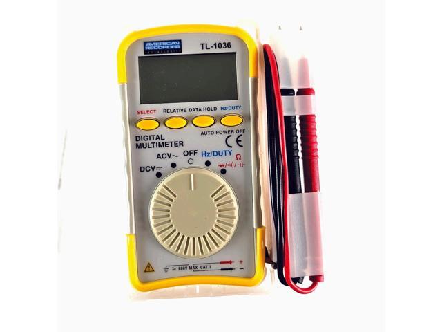 American Recorder Pocket Digital Multimeter ? 500V AC/DC, 400mA, Compact & Professional Grade