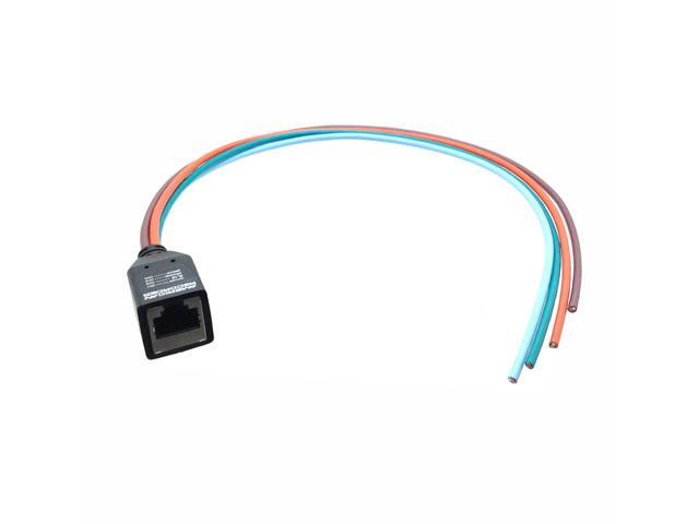 AMERICAN RECORDER RJ45 Female to 4 each Balanced Bare End Breakout Adapter