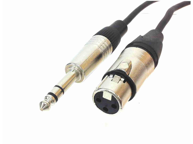 AMERICAN RECORDER 1/4 inch TRS Male to XLR Female Balanced Mic/Audio Cable