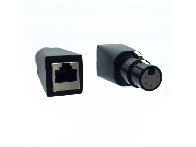 AMERICAN RECORDER DMX 5 Pin XLR Female to RJ45 Female Adapter