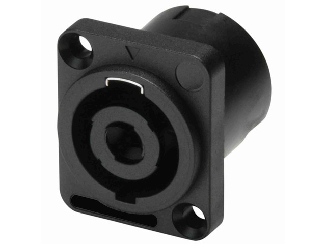 AMERICAN RECORDER 4 Pole Speaker (SPEAK-ON TYPE) D Type Chassis Panel Mount Conn