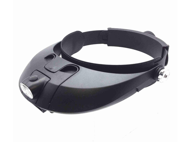 1X~6X Illuminated Magnifier Visor with LED Light