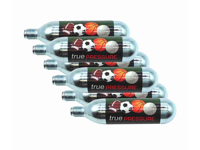 True Pressure 16 gram CO2 Cartridges for Gas Tire and Sports Ball Inflator