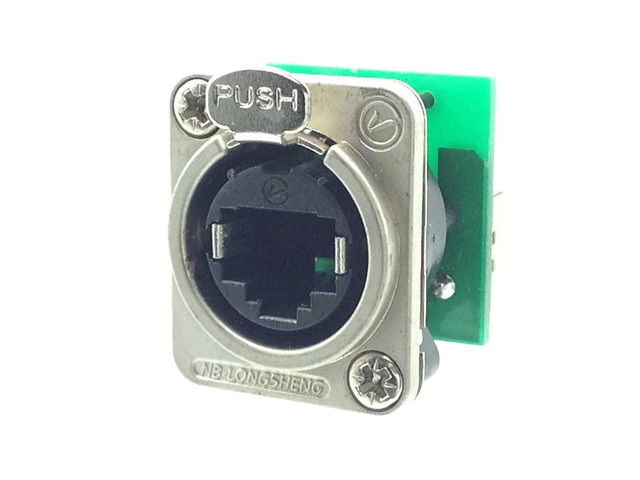 AMERICAN RECORDER Pass Through Ethercon Style CAT6 D Type Chassis Panel Mount
