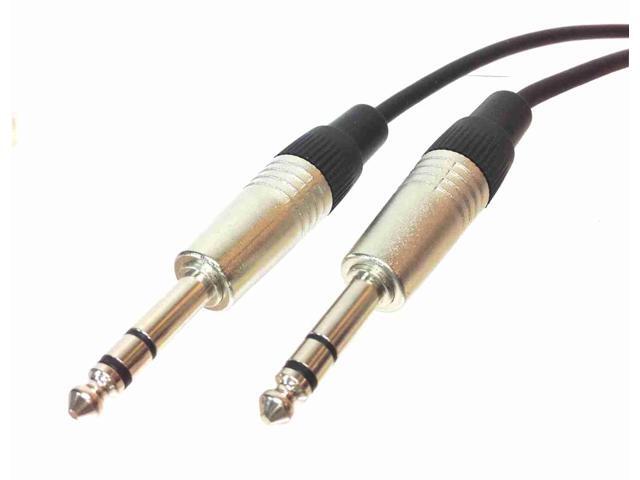 AMERICAN RECORDER 1/4 inch TRS Male to 1/4 inch TRS Male Balanced Mic/Audio Cable
