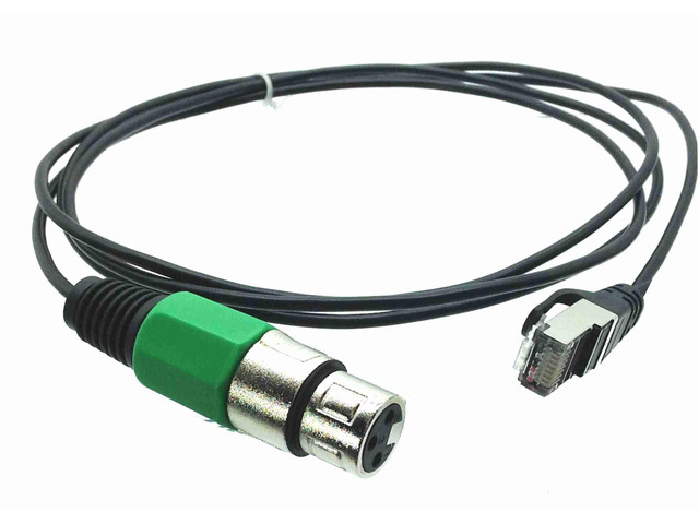 RJ45 (male) to Single XLR (female) Cable for AXIA - 6 feet