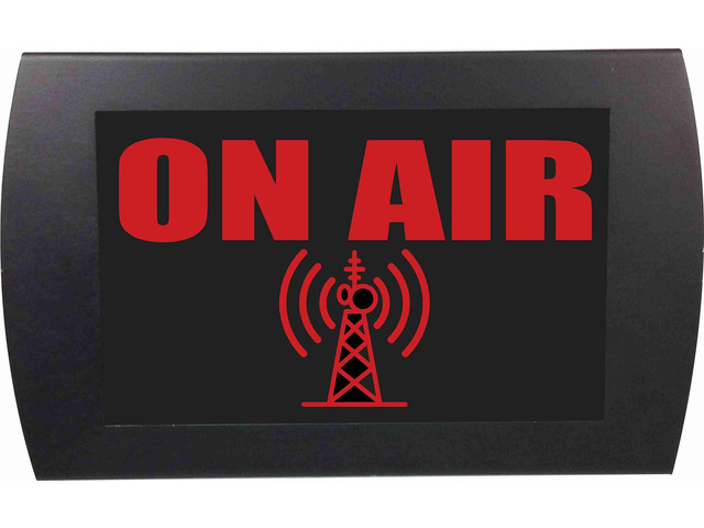 AMERICAN RECORDER - 'ON AIR' LED Lighted Sign red