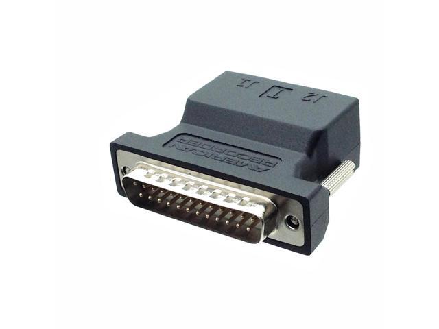 DB25 to Dual RJ45 Adapter with TASCAM DIGITAL/ANALOG Pinout