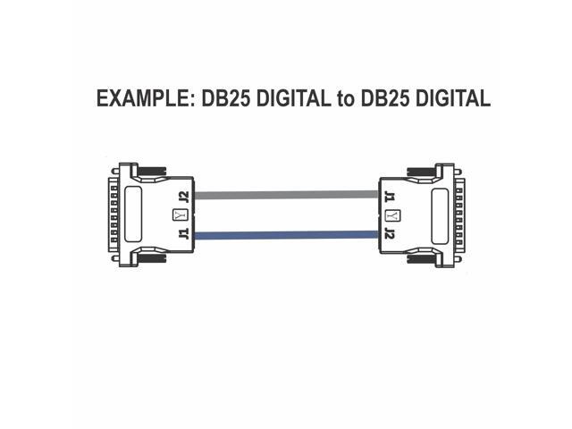 DB25 to Dual RJ45 Adapter with YAMAHA DIGITAL Pinout