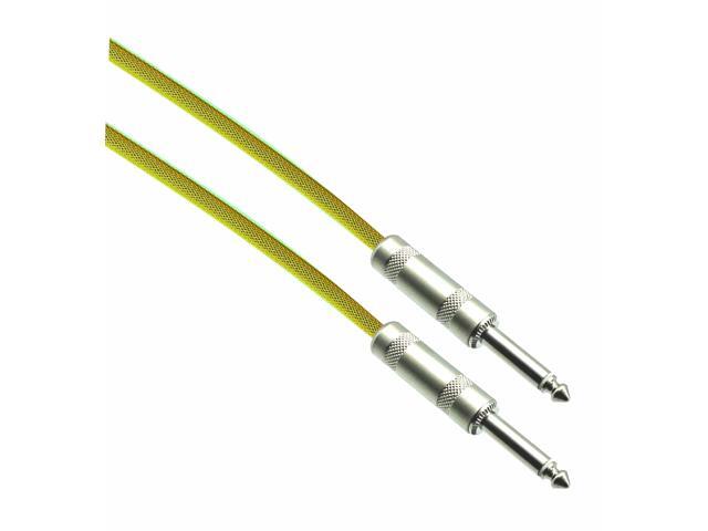 NEON YELLOW Designer Series Guitar Cables - 1/4' Straight to Straight