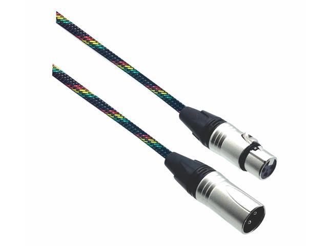 Designer Series XLR Microphone Cable with Reggae Design Protective Sleeve