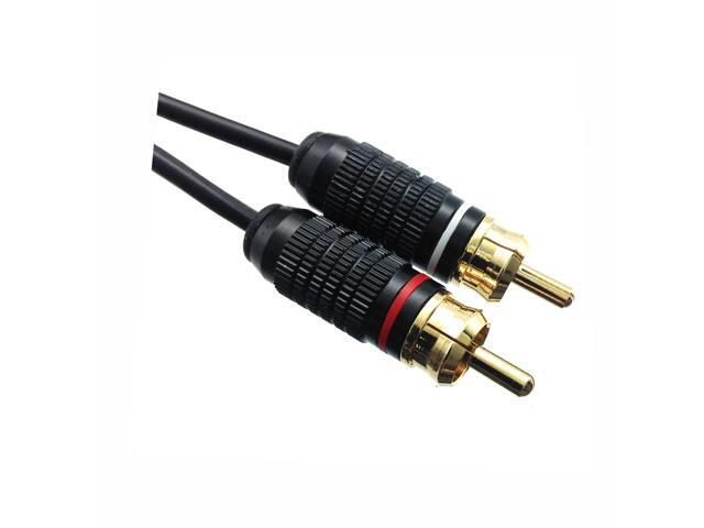 Premium RCA Stereo Patch Cables with Gold RCA