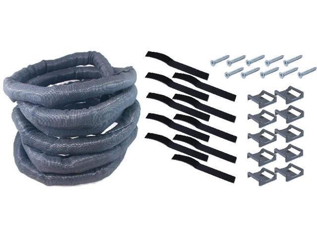 1' SNAKESKIN Cable Management Kit - Black - 20 ft Contractor Pack