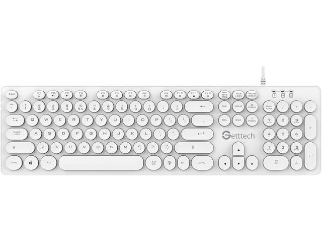 Getttech Backlit Keyboard Ignite, White. Model: GTI-28201B