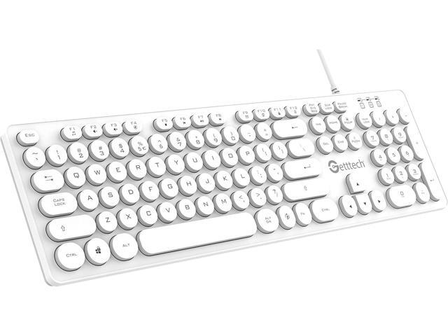 Getttech Backlit Keyboard Ignite, White. Model: GTI-28201B