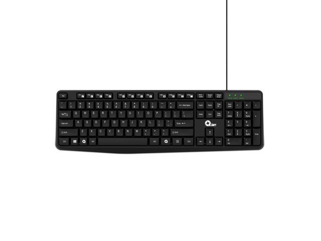Qian Wired Keyboard and Mouse Kit. Model: QKX-20603EN