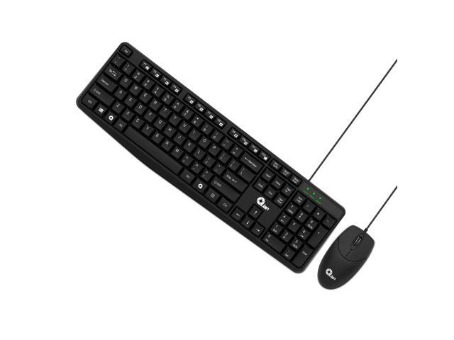 Qian Wired Keyboard and Mouse Kit. Model: QKX-20603EN