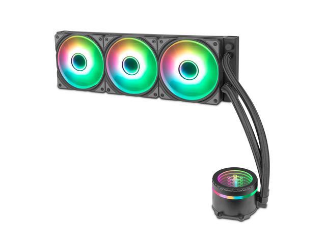 Yeyian VATN Series 360mm AIO ARGB Liquid Cooler System, ARGB, Triple 120mm Fans, HighPerformance Radiator, LowNoise Pump - Model: YTT-360AL-01