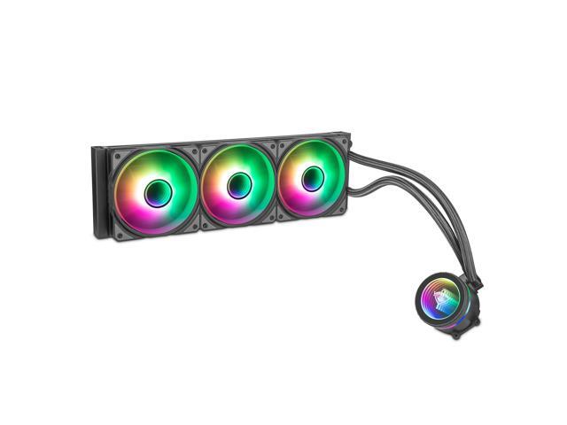 Yeyian VATN Series 360mm AIO ARGB Liquid Cooler System, ARGB, Triple 120mm Fans, HighPerformance Radiator, LowNoise Pump - Model: YTT-360AL-01