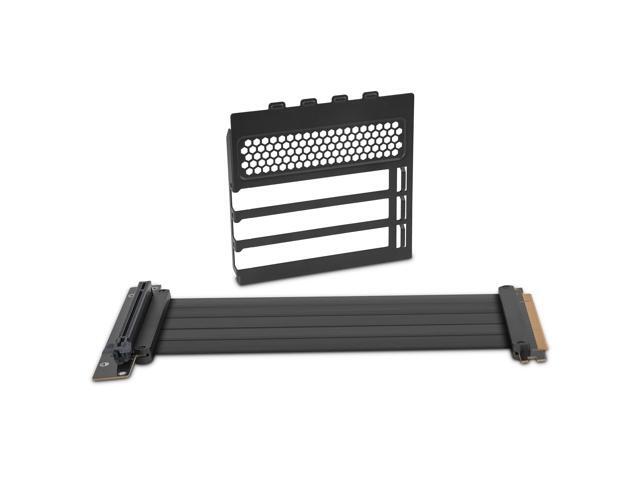 YEYIAN Vertical Display Graphics Card Holder Kit, PCIe 4.0 Riser Extension Cable, Vertical GPU Mount YYGGCHVTP1