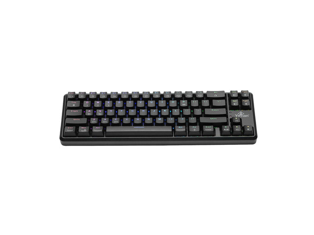 YEYIAN AKIL Mechanical Gaming Wireless 65% TKL Keyboard, Rechargeable 68 RGB LED Backlit 16M Color Keys, OUTEMU Blue Hot-Swap Switches, Cherry MX...