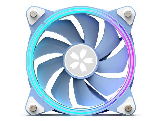 Yeston * zeaginal Sakura ARGB*3 LED 120mm Case Fan, Quiet Edition High Airflow Color LED Case Fan for PC Cases, CPU Coolers, Radiators SystemComputer.
