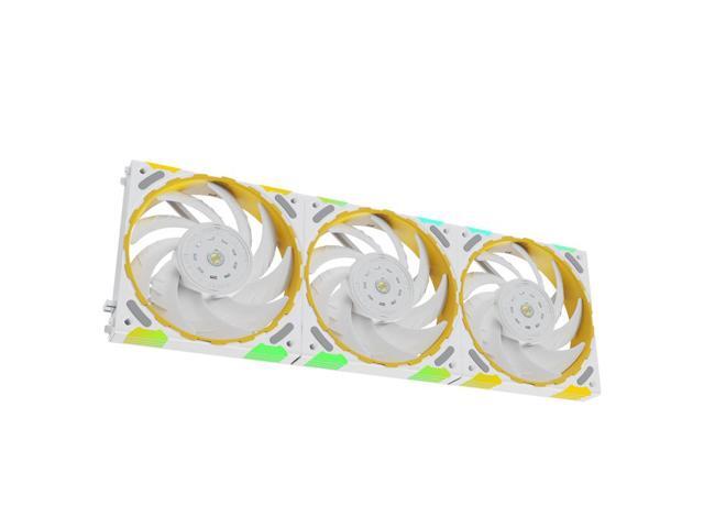Yeston * Zeaginal ZC-ZHUISHEN TI White*3 LED 120mm Case Fan,Quiet Edition High Airflow Color LED Case Fan for PC Cases, FDB bearing Fan CPU Coolers...