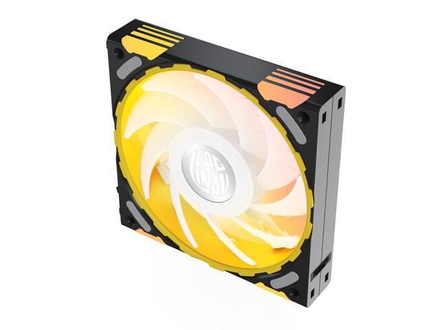 Yeston * Zeaginal ZC-ZHUISHEN Black LED 120mm Case Fan,Quiet Edition High Airflow Color LED Case Fan for PC Cases, CPU Coolers Radiators...